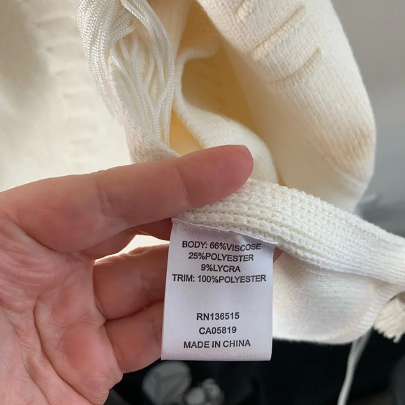 Anthropologie One Grey Day Drew Cardigan Vest Blazer Sleeveless Open Tassel - Picture 11 of 11